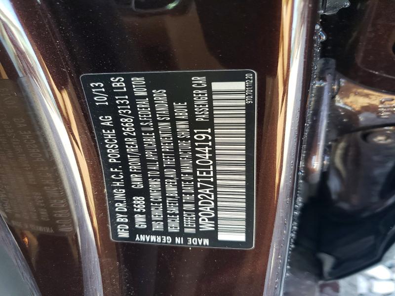 Продаж на аукціоні авто 2014 Porsche Panamera, vin: WP0AD2A71EL044191, номер лоту: 52166756
