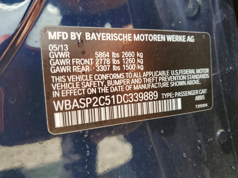 Продаж на аукціоні авто 2013 Bmw 535, vin: WBASP2C51DC339889, номер лоту: 55611336