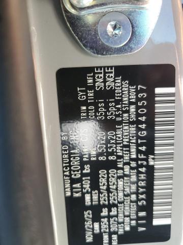 54221926 :رقم المزاد ، 5XYRH4JF4TG440537 vin ، 2026 Kia Sorento مزاد بيع
