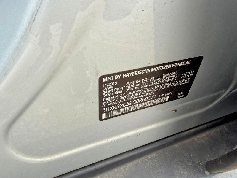 Продаж на аукціоні авто 2016 Bmw X5, vin: 5UXKR2C59G0R69371, номер лоту: 55168776