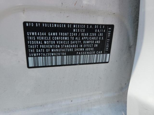 Продажа на аукционе авто 2014 Volkswagen Jetta, vin: 3VWPP7AJ3EM626184, номер лота: 52952766