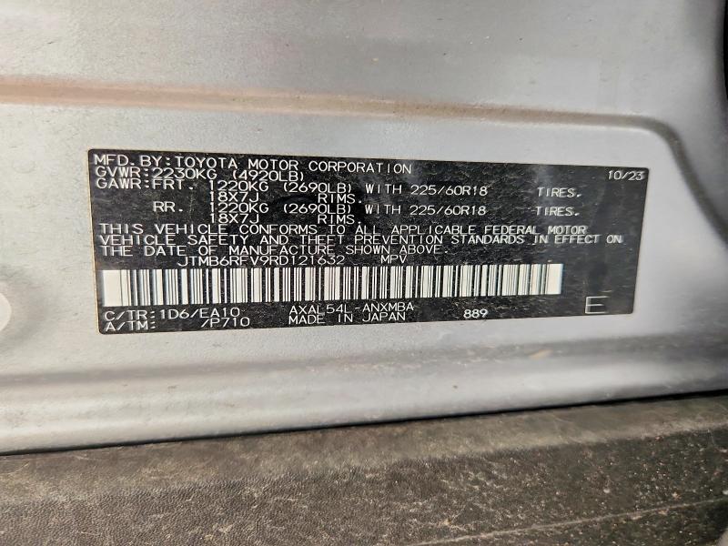 Продажа на аукционе авто 2024 Toyota Rav4, vin: JTMB6RFV9RD121632, номер лота: 54237906