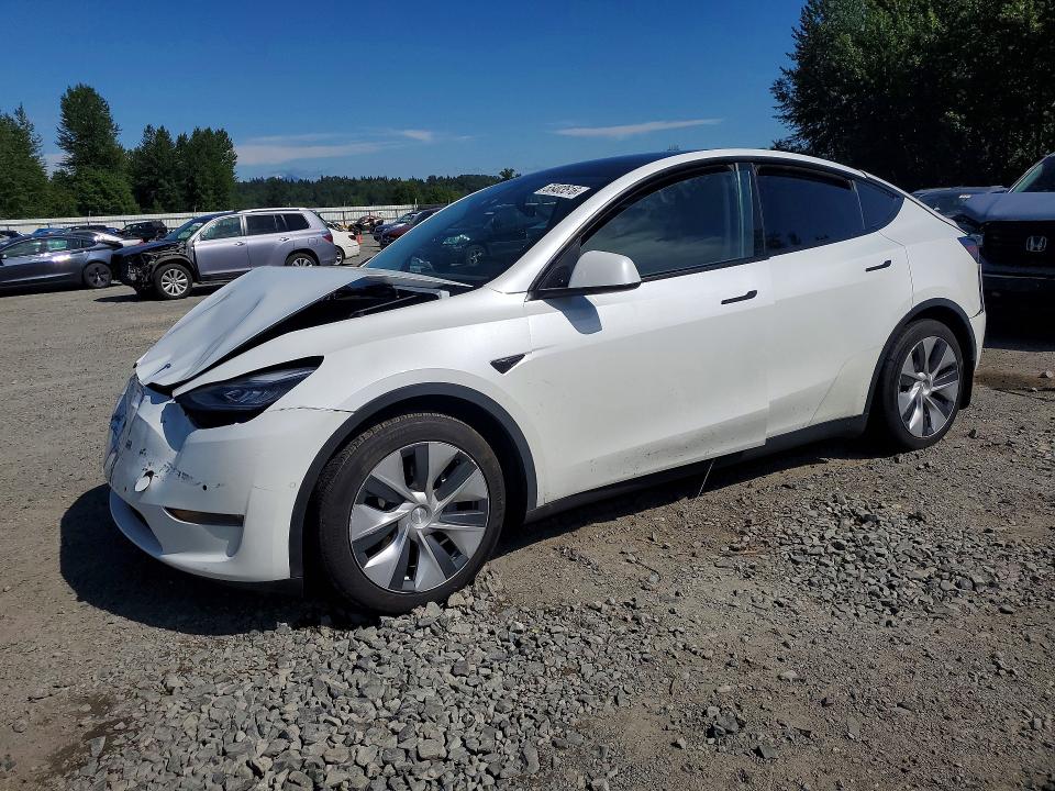 2021 Tesla Model Y მანქანა იყიდება აუქციონზე, vin: 5YJYGAEE9MF237781, აუქციონის ნომერი: 55403516