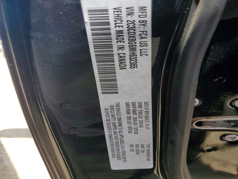 52783866 :رقم المزاد ، 2C3CDXBG6MH632365 vin ، 2021 Dodge Charger مزاد بيع