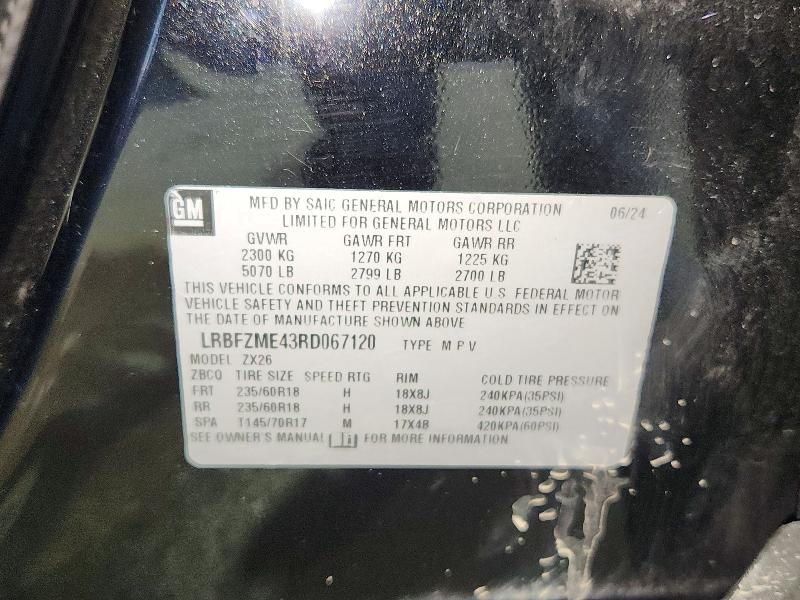 Aukcja sprzedaży 2024 Buick Envision, vin: LRBFZME43RD067120, numer aukcji: 54253026