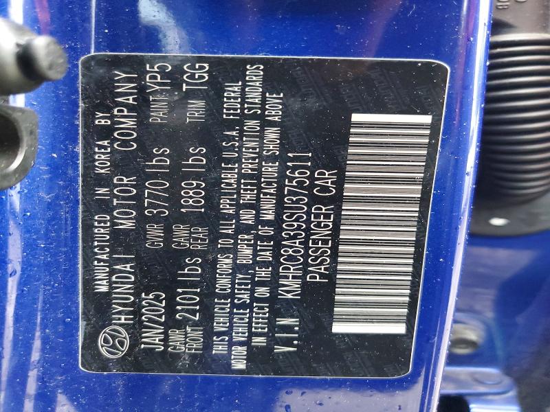 54696496 :رقم المزاد ، KMHRC8A39SU375611 vin ، 2025 Hyundai Venue مزاد بيع