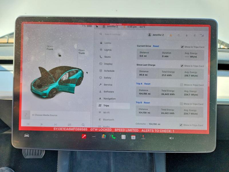 Aukcja sprzedaży 2021 Tesla Model 3, vin: 5YJ3E1EA6MF089585, numer aukcji: 52937526