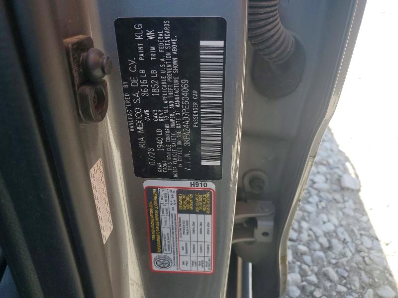 Продаж на аукціоні авто 2023 Kia Rio, vin: 3KPA24AD7PE604069, номер лоту: 53197606
