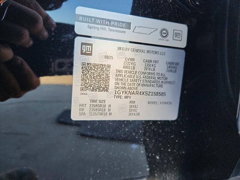 Aukcja sprzedaży 2025 Cadillac Xt5, vin: 1GYKNAR4XSZ158585, numer aukcji: 52955846