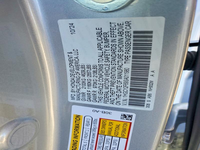 Продаж на аукціоні авто 2025 Honda Accord, vin: 1HGCY2F69SA011980, номер лоту: 54355756