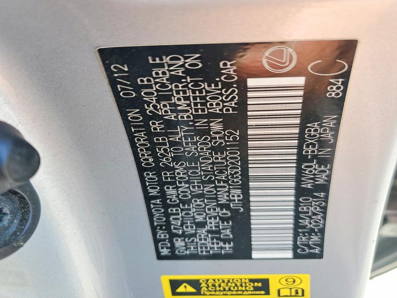 Продаж на аукціоні авто 2013 Lexus Es, vin: JTHBW1GG3D2001152, номер лоту: 54921626