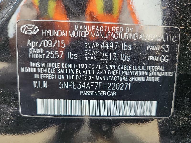 Aukcja sprzedaży 2015 Hyundai Sonata, vin: 5NPE34AF7FH220271, numer aukcji: 54228026