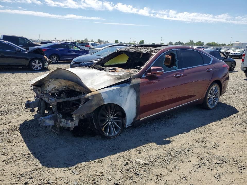 52101156 :رقم المزاد ، KMHGN4JE0GU142008 vin ، 2016 Hyundai Genesis مزاد بيع