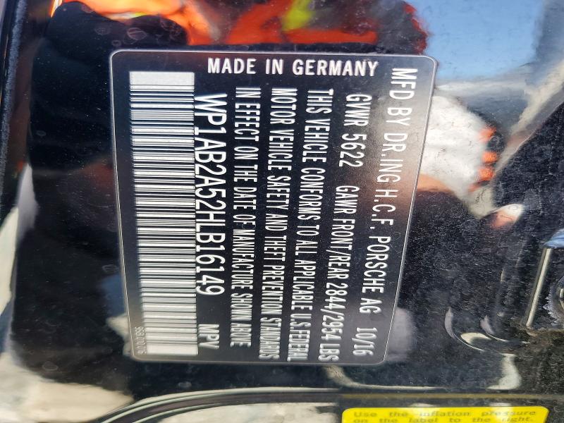 Auction sale of the 2017 Porsche Macan, vin: WP1AB2A52HLB16149, lot number: 53837776