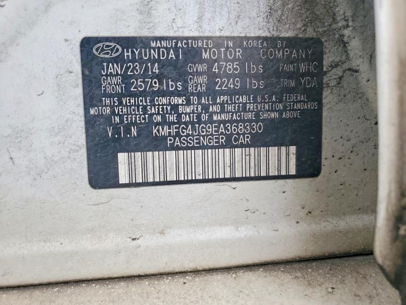 Продаж на аукціоні авто 2014 Hyundai Azera, vin: KMHFG4JG9EA368330, номер лоту: 52584296