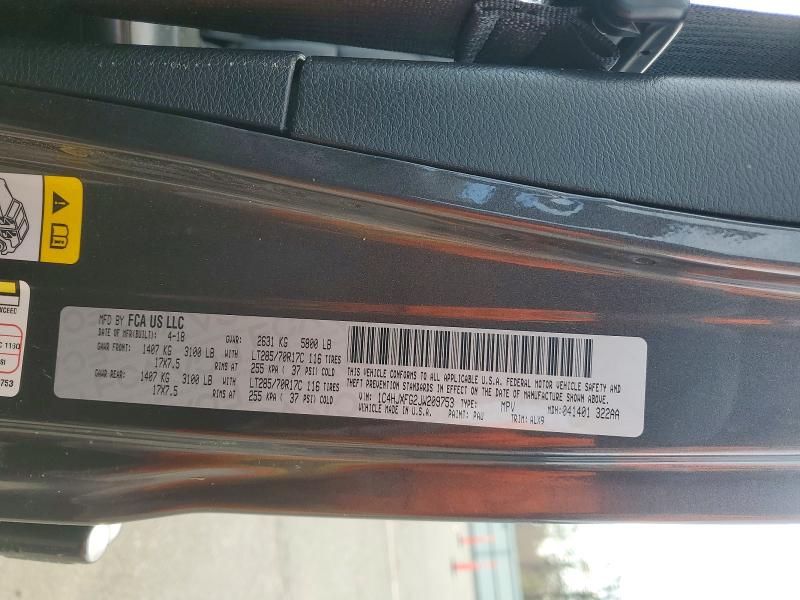 52093086 :رقم المزاد ، 1C4HJXFG2JW209753 vin ، 2018 Jeep Wrangler Unlimited مزاد بيع