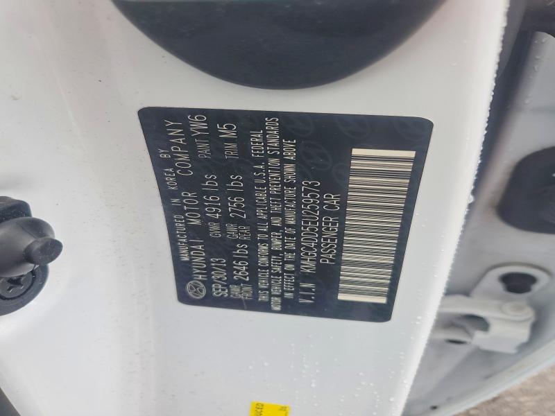 53526036 :رقم المزاد ، KMHGC4DD5EU259573 vin ، 2014 Hyundai Genesis مزاد بيع