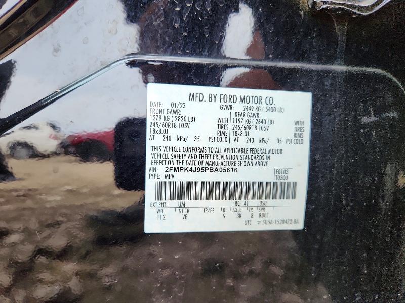Продажа на аукционе авто 2023 Ford Edge, vin: 2FMPK4J95PBA05616, номер лота: 54630026