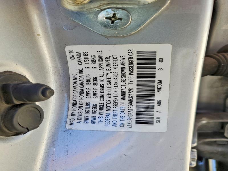 Продажа на аукционе авто 2010 Honda Civic, vin: 2HGFA1F54AH324728, номер лота: 53644086