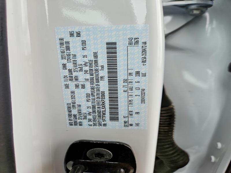 Продажа на аукционе авто 2024 Ford F150, vin: 1FTFW3L5XRKF55900, номер лота: 52926986