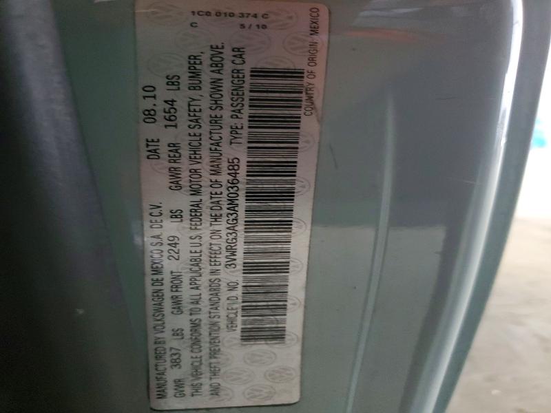 Продаж на аукціоні авто 2010 Volkswagen New Beetle, vin: 3VWRG3AG3AM036485, номер лоту: 55045876