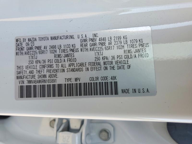 Продажа на аукционе авто 2024 Mazda Cx-50, vin: 7MMVABAM6RN165891, номер лота: 54712466
