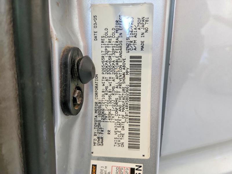 Продажа на аукционе авто 2005 Toyota 4runner, vin: JTEBT14RX58023661, номер лота: 53963366