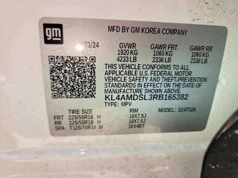 Aukcja sprzedaży 2024 Buick Encore Gx, vin: KL4AMDSL3RB165382, numer aukcji: 55442366