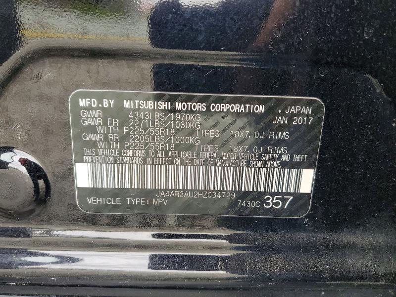 Aukcja sprzedaży 2017 Mitsubishi Outlander Sport, vin: JA4AR3AU2HZ034729, numer aukcji: 51972596