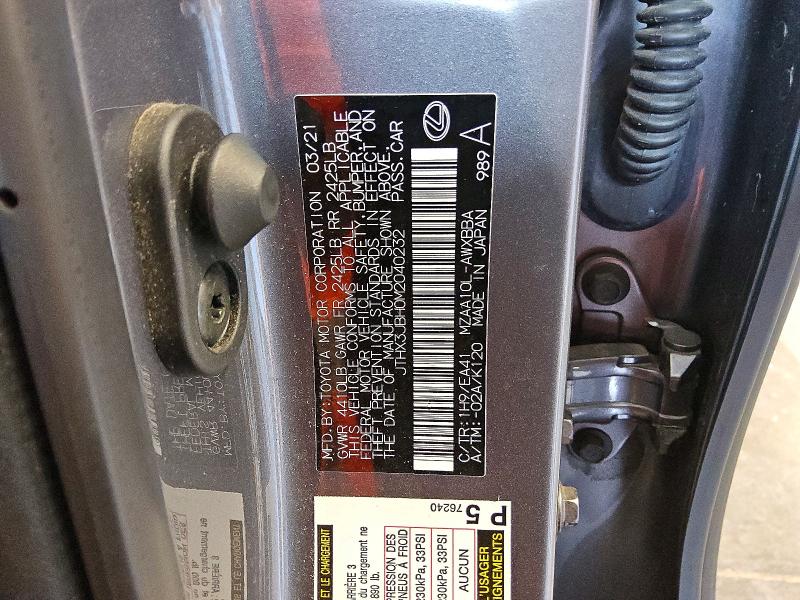 Aukcja sprzedaży 2021 Lexus Ux, vin: JTHX3JBH0M2040232, numer aukcji: 52723346