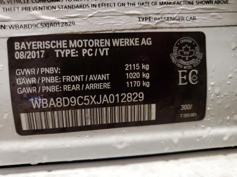 Продажа на аукционе авто 2018 Bmw 330, vin: WBA8D9C5XJA012829, номер лота: 52966586