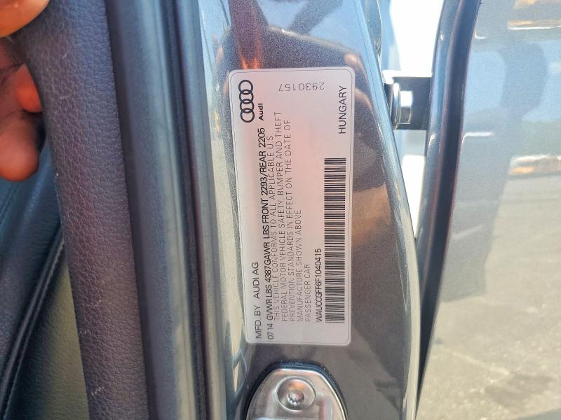 Продажа на аукционе авто 2015 Audi A3, vin: WAUCCGFF6F1040415, номер лота: 54328876