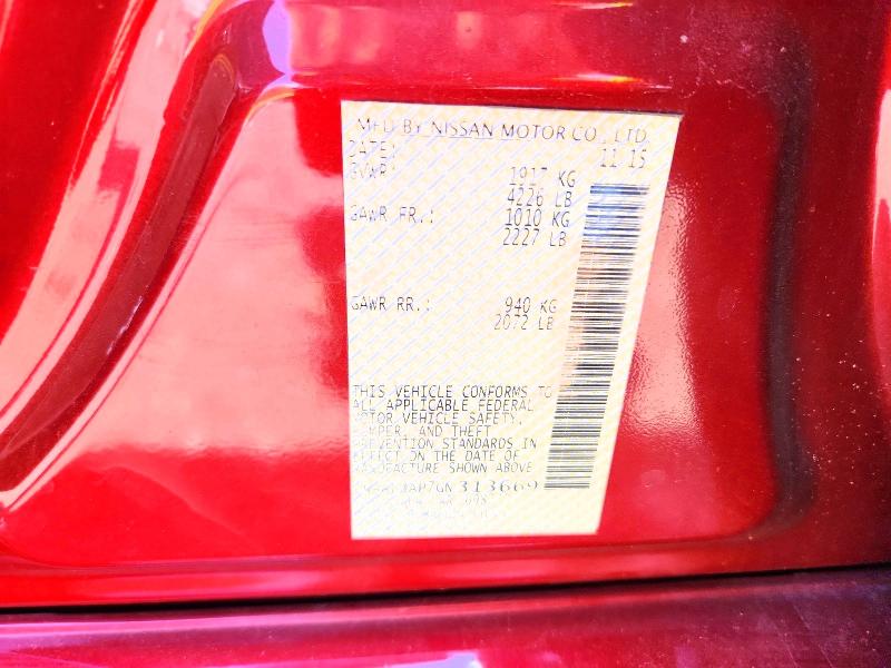 2016 Nissan Altima მანქანა იყიდება აუქციონზე, vin: 1N4AL3AP7GN313669, აუქციონის ნომერი: 53404376
