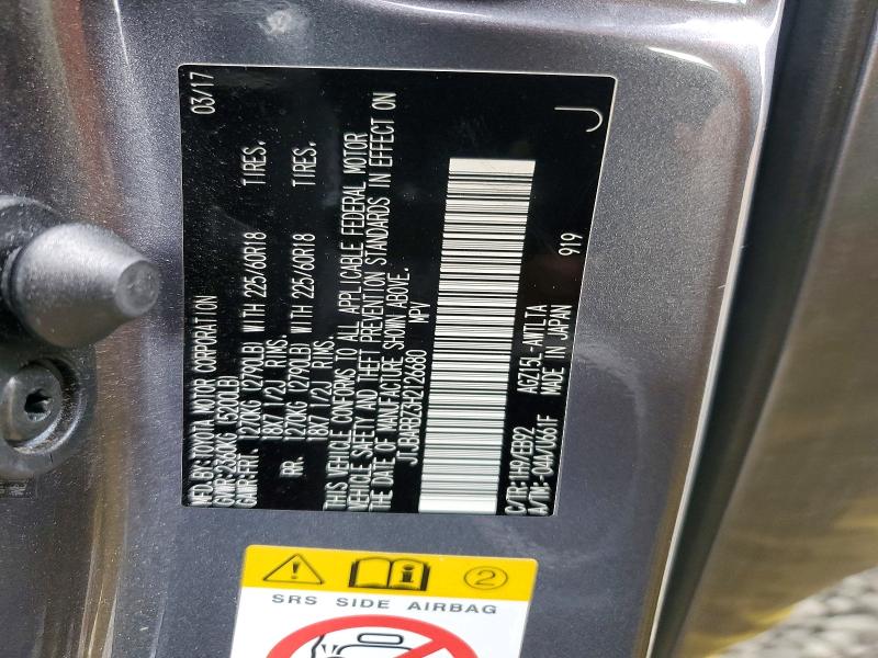 55050506 :رقم المزاد ، JTJBARBZ3H2126680 vin ، 2017 Lexus Nx 200t مزاد بيع