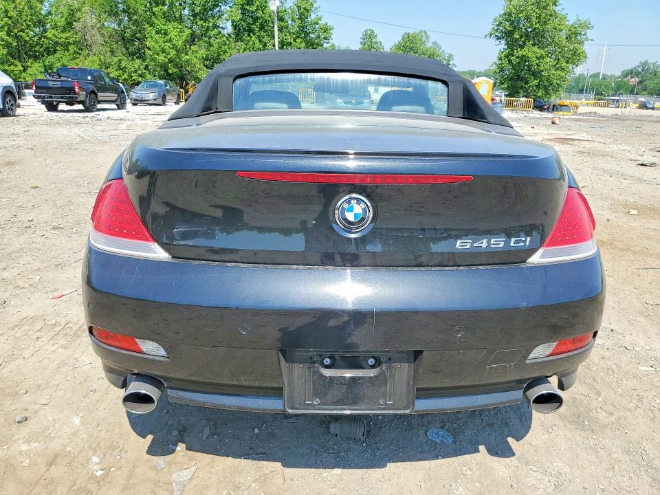 54011946 :رقم المزاد ، WBAEK734X5B326243 vin ، 2005 Bmw 645 مزاد بيع