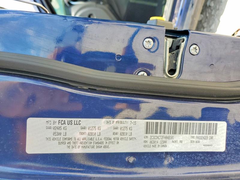 54815666 :رقم المزاد ، 2C3CDXCT2FH848101 vin ، 2015 Dodge Charger مزاد بيع