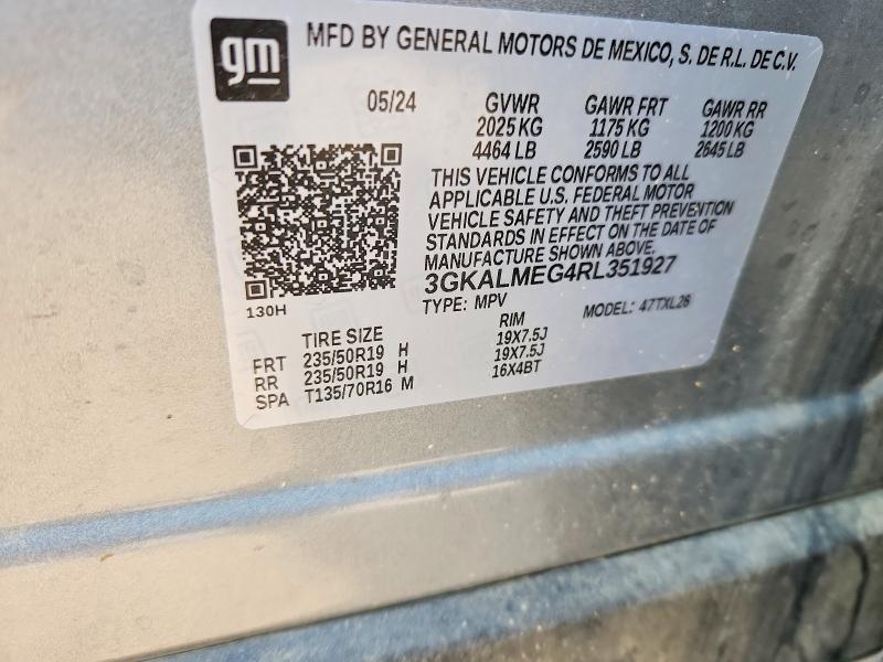 2024 Gmc Terrain მანქანა იყიდება აუქციონზე, vin: 3GKALMEG4RL351927, აუქციონის ნომერი: 53921246