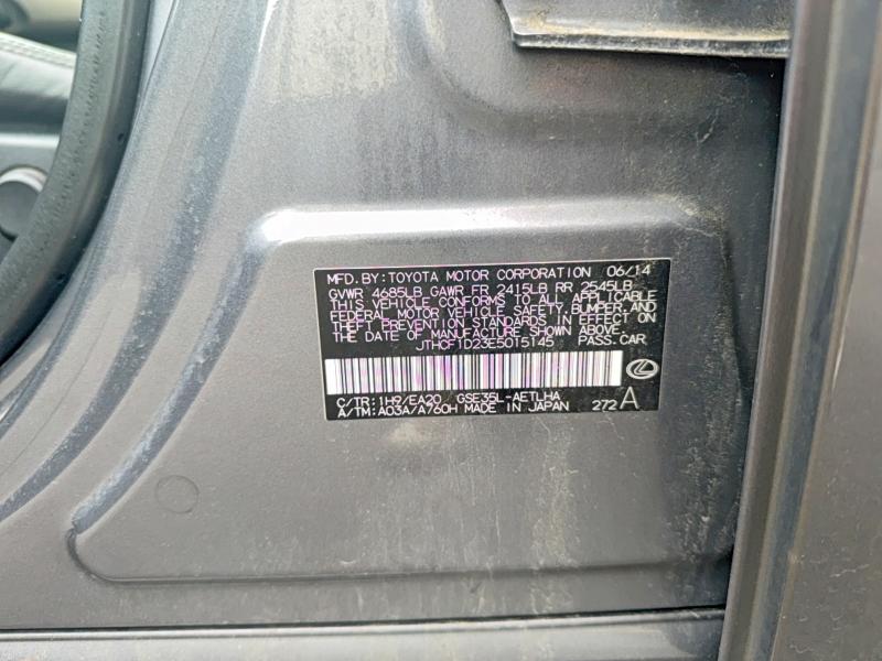 Продаж на аукціоні авто 2014 Lexus Is, vin: JTHCF1D23E5015145, номер лоту: 54862416