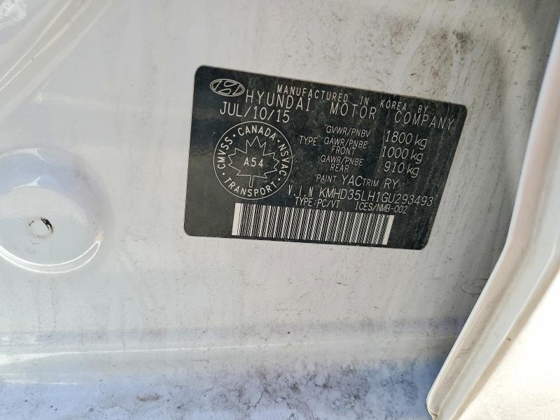 53280176 :رقم المزاد ، KMHD35LH1GU293493 vin ، 2016 Hyundai Elantra Gt مزاد بيع