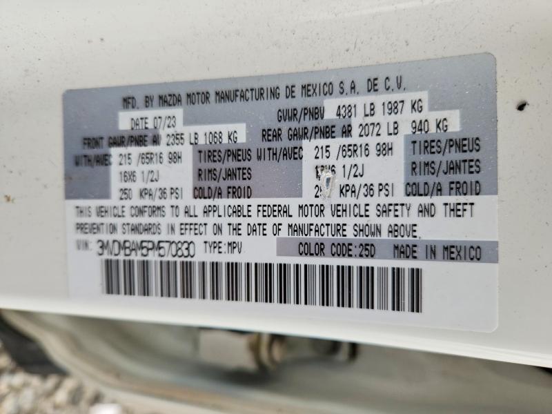 Продаж на аукціоні авто 2023 Mazda Cx-30, vin: 3MVDMBAM5PM570830, номер лоту: 51900116