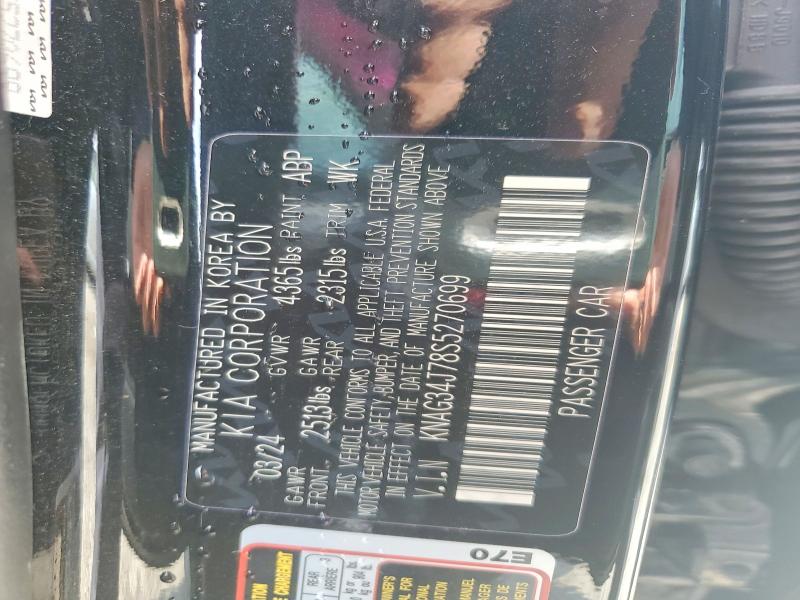 Aukcja sprzedaży 2025 Kia K5, vin: KNAG34J78S5270699, numer aukcji: 52001646