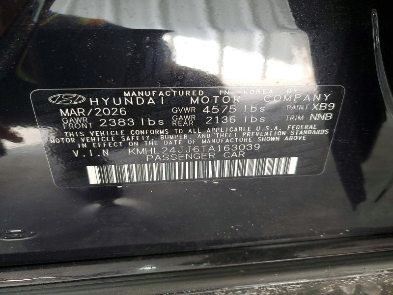 Продажа на аукционе авто 2026 Hyundai Sonata Hybrid, vin: KMHL24JJ6TA163039, номер лота: 53813636