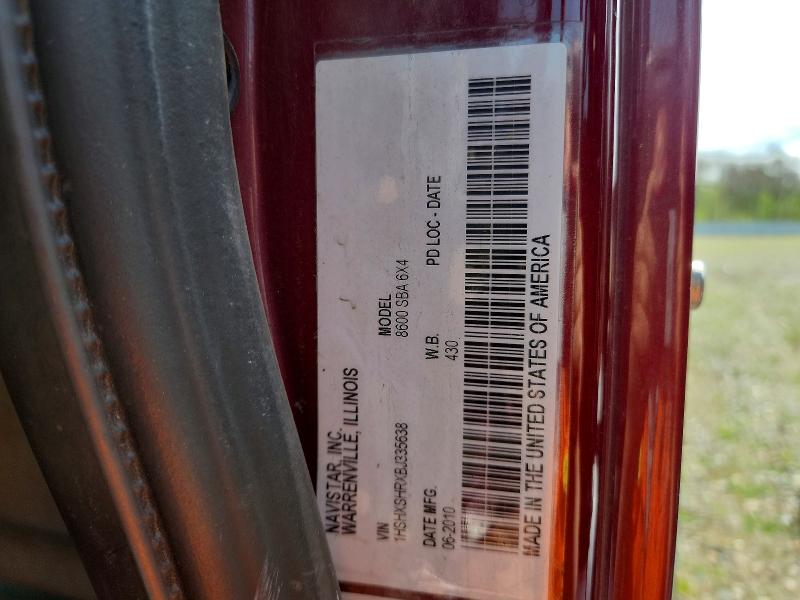 Продаж на аукціоні авто 2011 International 8000, vin: 1HSHXSHRXBJ335638, номер лоту: 54415236