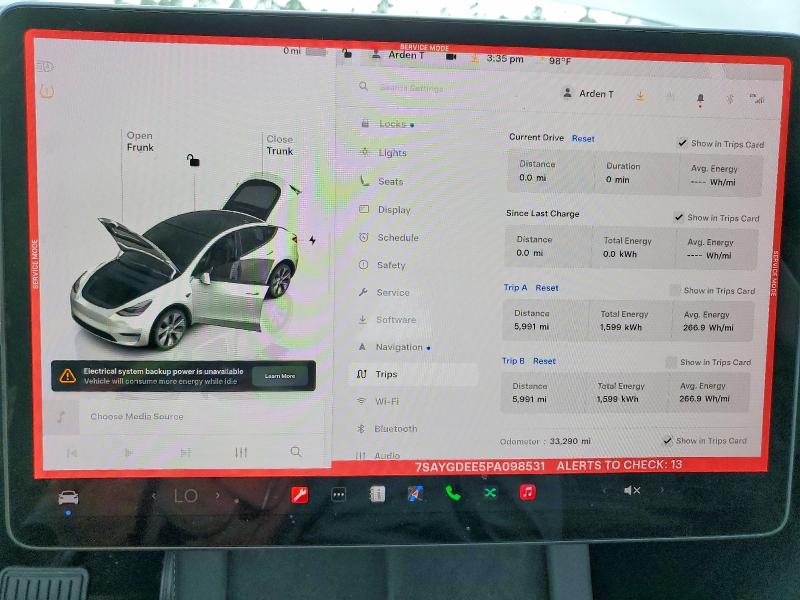 54817076 :رقم المزاد ، 7SAYGDEE5PA098531 vin ، 2023 Tesla Model Y مزاد بيع