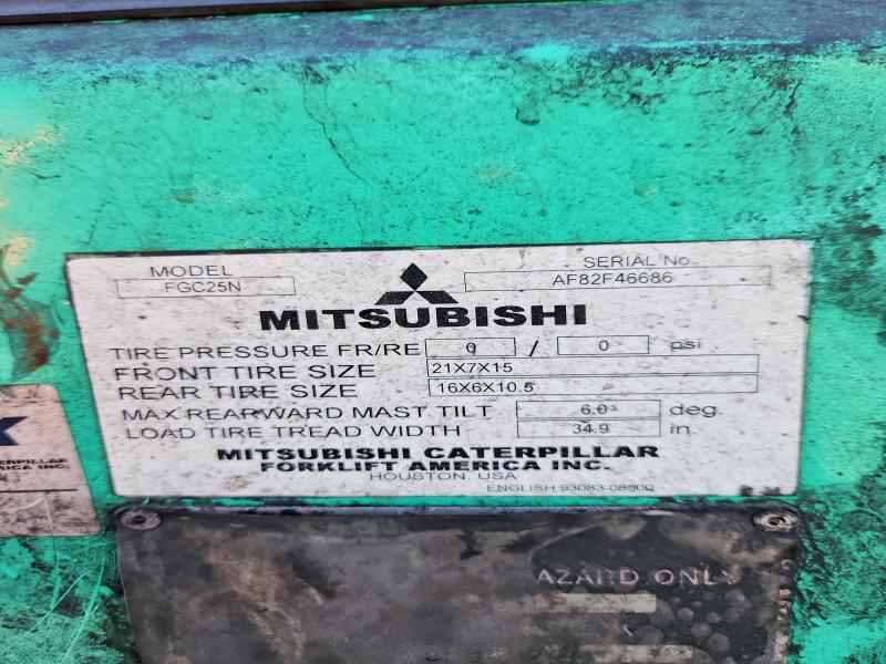 Продажа на аукционе авто 2019 Mitsubishi Fgc25n, vin: AF82F46686, номер лота: 52057736