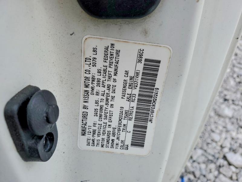 Aukcja sprzedaży 2012 Infiniti G37 Convertible, vin: JN1CV6FE9CM202419, numer aukcji: 52054086