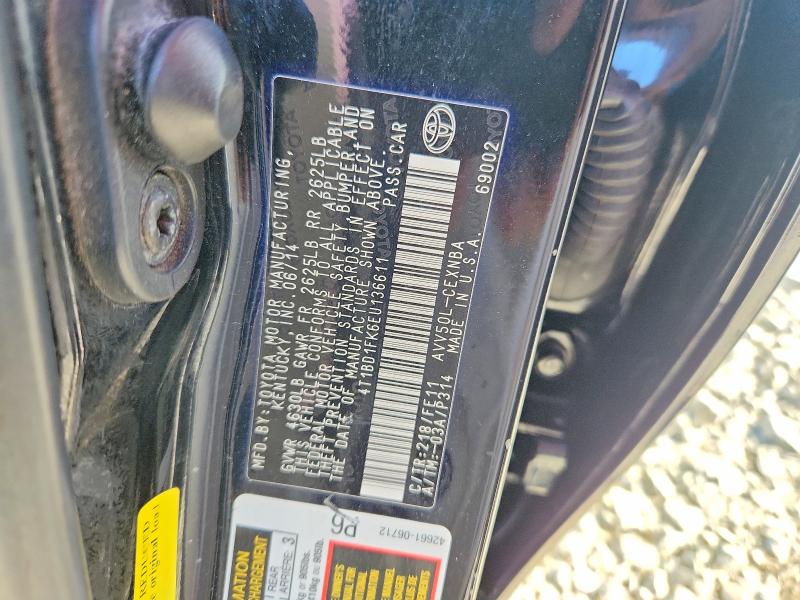 Продажа на аукционе авто 2014 Toyota Camry Hybrid, vin: 4T1BD1FK6EU136611, номер лота: 53747016