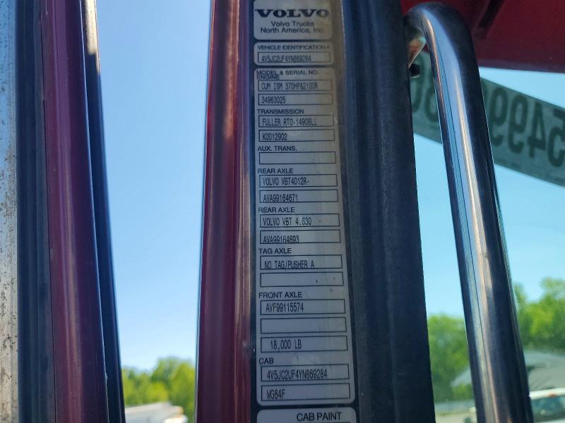 Aukcja sprzedaży 2000 Volvo Conventional, vin: 4V5JC2UF4YN869284, numer aukcji: 54999736