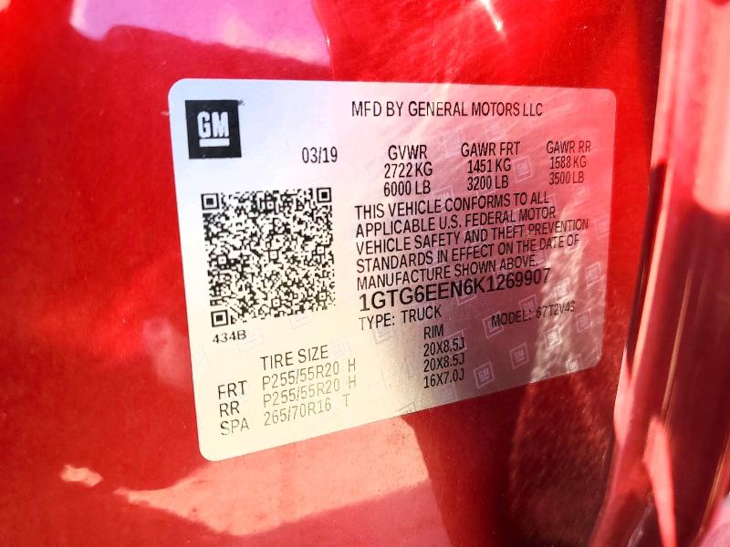 Aukcja sprzedaży 2019 Gmc Canyon, vin: 1GTG6EEN6K1269907, numer aukcji: 51288396
