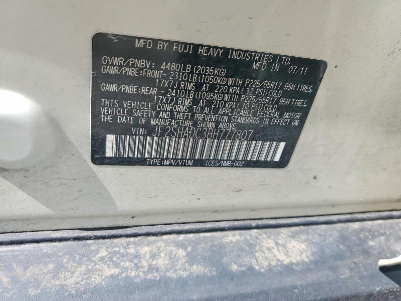 Продажа на аукционе авто 2011 Subaru Forester, vin: JF2SHADC3BH777807, номер лота: 55241596